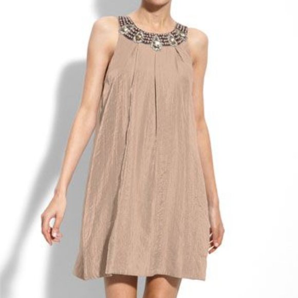 Alexia Admor Jewel Black Satin Trapeze Dress - Picture 9 of 10